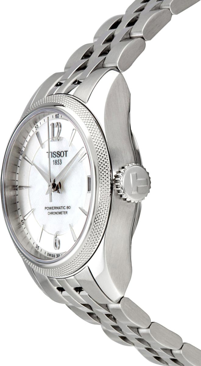  Shop Authentic Tissot Ballade Powermatic 80 Automatic Mother of Pearl Dial Silver Steel Strap Watch For Women - T108.208.11.117.00 - Luxxuri