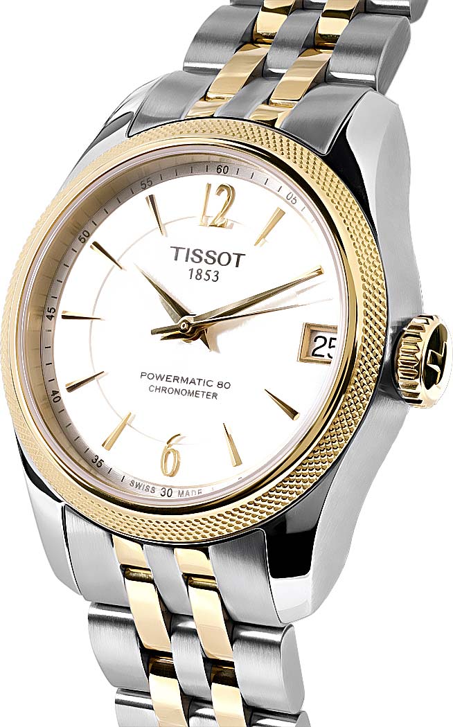  Shop Authentic Tissot Ballade Powermatic 80 Mother of Pearl Silver Dial Two Tone Steel Strap Watch For Women - T108.208.22.117.00 - Luxxuri