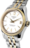  Shop Authentic Tissot Ballade Powermatic 80 Mother of Pearl Silver Dial Two Tone Steel Strap Watch For Women - T108.208.22.117.00 - Luxxuri