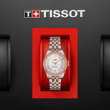  Shop Authentic Tissot Ballade Powermatic 80 Cosc Mother of Pearl Dial Two Tone Steel Strap Watch For Women - T108.208.22.117.01 - Luxxuri
