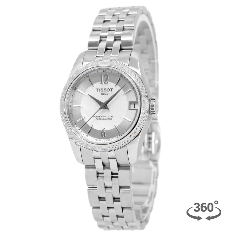  Shop Authentic Tissot Ballade Powermatic 80 Automatic Mother of Pearl Dial Silver Steel Strap Watch For Women - T108.208.11.117.00 - Luxxuri