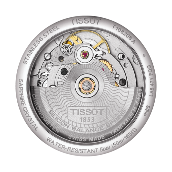 Tissot Ballade Powermatic 80 Automatic Mother of Pearl Dial Silver Steel Strap Watch For Women - T108.208.11.117.00