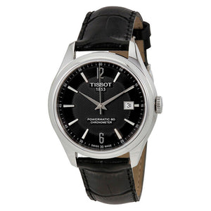  Shop Authentic Tissot Ballade Powermatic 80 Cosc Black Dial Black Leather Strap Watch For Men - T108.408.16.057.00 - Luxxuri