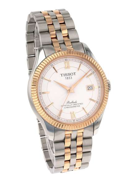  Shop Authentic Tissot Ballade Powermatic 80 Mother of Pearl Silver Dial Two Tone Steel Strap Watch For Women - T108.208.22.117.00 - Luxxuri