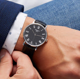  Shop Authentic Tissot T Classic Dream Black Dial Black Leather Strap Watch for Men - T122.410.16.053.00 - Luxxuri