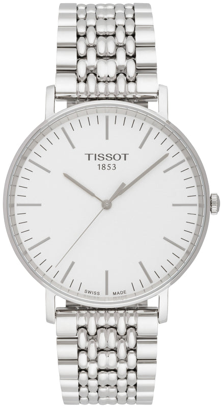  Shop Authentic Tissot T Classic Everytime Large White Dial Silver Steel Strap Watch for Men - T109.610.11.031.00 - Luxxuri