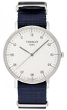  Shop Authentic Tissot T Classic Everytime Large White Dial Blue NATO Strap Watch For Men - T109.610.17.037.00 - Luxxuri