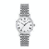  Shop Authentic Tissot T Classic Everytime Small White Dial Silver Mesh Bracelet Watch For Women - T109.210.11.033.00 - Luxxuri