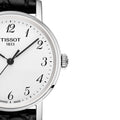  Shop Authentic Tissot Everytime Small White Dial Black Leather Strap Watch For Women - T109.210.16.032.00 - Luxxuri