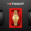  Shop Authentic Tissot T Classic Everytime Desire Small Gold Dial Gold Mesh Bracelet Watch For Women - T109.210.33.021.00 - Luxxuri