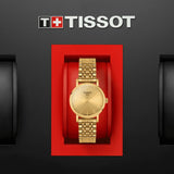  Shop Authentic Tissot T Classic Everytime Desire Small Gold Dial Gold Mesh Bracelet Watch For Women - T109.210.33.021.00 - Luxxuri