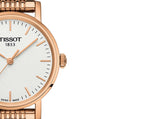  Shop Authentic Tissot T Classic Everytime Small White Dial Rose Gold Mesh Bracelet Watch For Women - T109.210.33.031.00 - Luxxuri