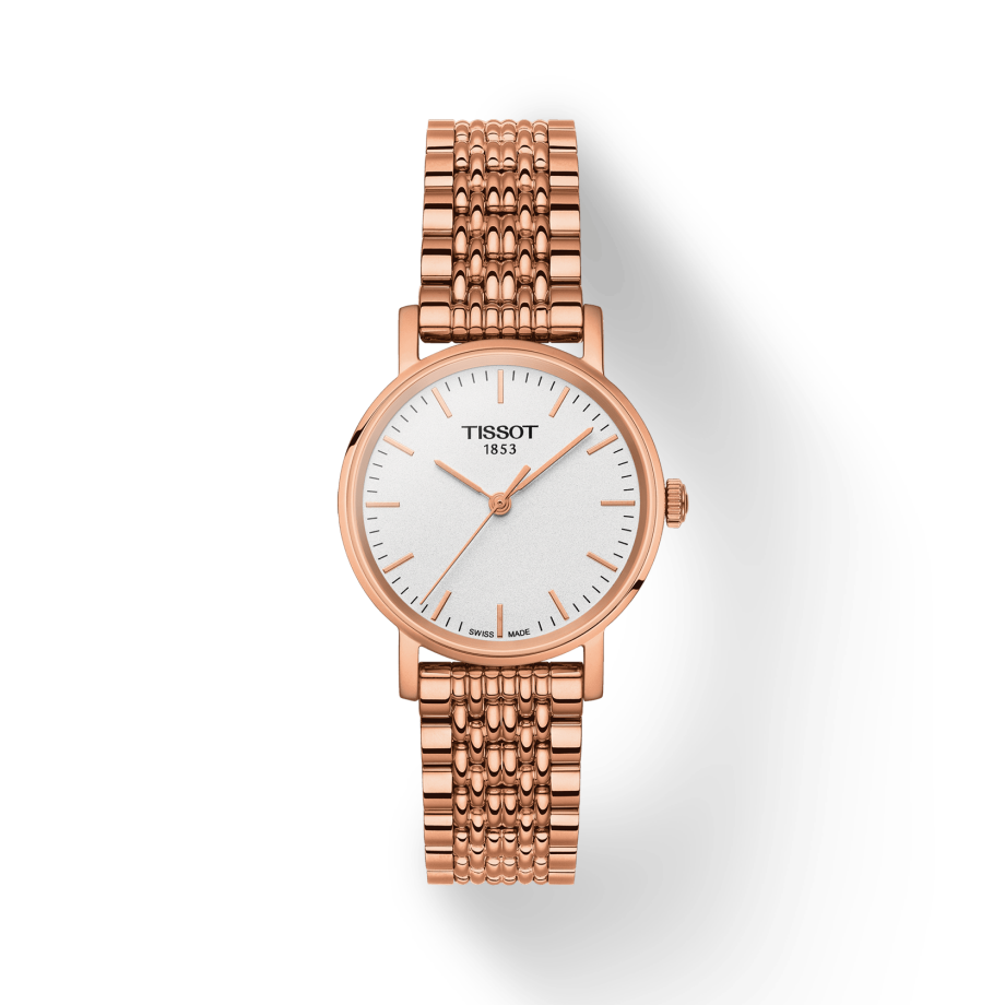  Shop Authentic Tissot T Classic Everytime Small White Dial Rose Gold Mesh Bracelet Watch For Women - T109.210.33.031.00 - Luxxuri