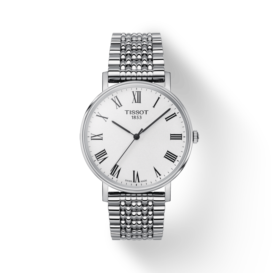  Shop Authentic Tissot T Classic Everytime White Dial Silver Mesh Bracelet Watch For Men - T109.410.11.033.00 - Luxxuri