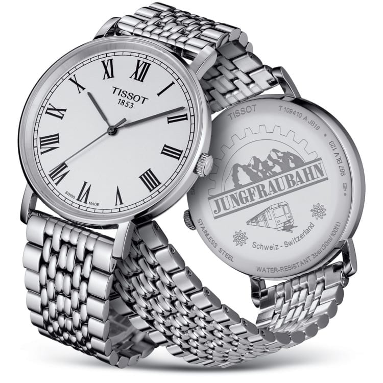 Shop Authentic Tissot T Classic Everytime White Dial Silver Mesh Bracelet Watch For Men - T109.410.11.033.00 - Luxxuri