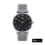  Shop Authentic Tissot T Classic Everytime Quartz Black Dial Silver Steel Strap Watch for Men - T109.410.11.072.00 - Luxxuri