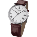  Shop Authentic Tissot T Classic Everytime White Dial Brown Leather Strap Watch For Men - T109.410.16.033.00 - Luxxuri