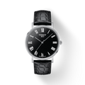 Tissot T Classic Dream Black Dial Black Leather Strap Watch for Men - T122.410.16.053.00