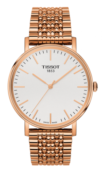  Shop Authentic Tissot Everytime Medium White Dial Rose Gold Mesh Bracelet Watch For Men - T109.410.33.031.00 - Luxxuri