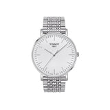  Shop Authentic Tissot T Classic Everytime Large White Dial Silver Steel Strap Watch for Men - T109.610.11.031.00 - Luxxuri