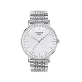  Shop Authentic Tissot T Classic Everytime Large White Dial Silver Steel Strap Watch for Men - T109.610.11.031.00 - Luxxuri