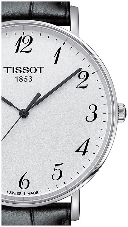  Shop Authentic Tissot Everytime Large White Dial Black Leather Strap Watch For Men - T109.610.16.032.00 - Luxxuri