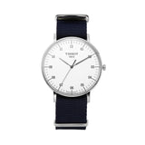  Shop Authentic Tissot T Classic Everytime Large White Dial Blue NATO Strap Watch For Men - T109.610.17.037.00 - Luxxuri