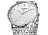  Shop Authentic Tissot T Classic Everytime Large White Dial Silver Steel Strap Watch for Men - T109.610.11.031.00 - Luxxuri
