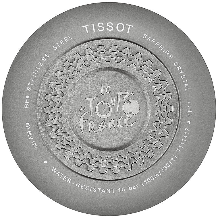  Shop Authentic Tissot T Bike Cycling Tour de France Black Dial Two Tone Rubber Strap Watch For Men - T111.417.37.441.00 - Luxxuri