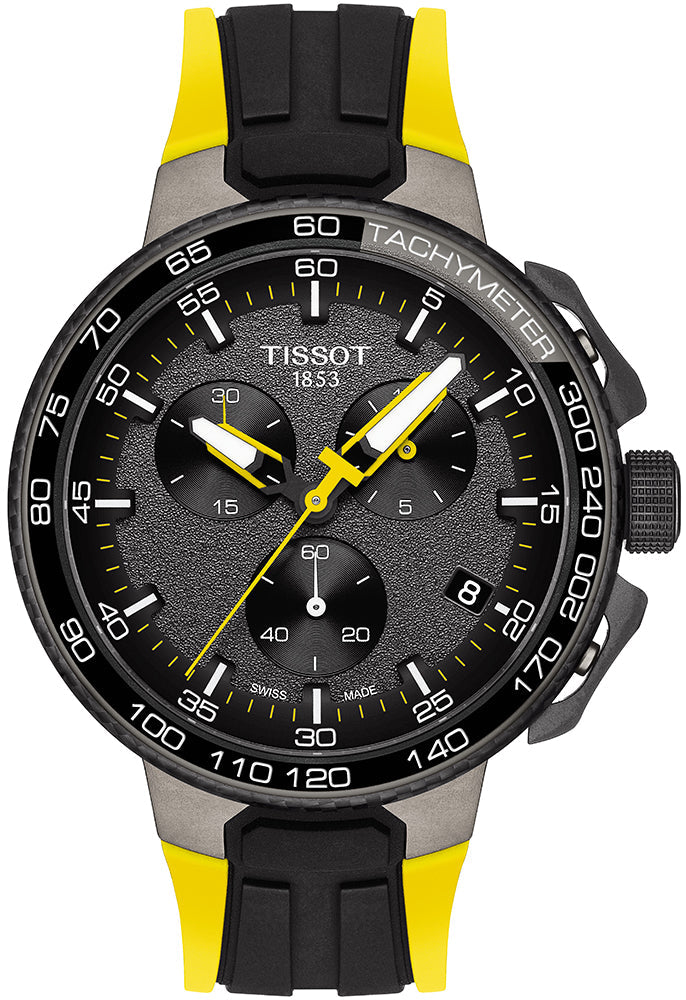  Shop Authentic Tissot T Bike Cycling Tour de France Black Dial Two Tone Rubber Strap Watch For Men - T111.417.37.441.00 - Luxxuri