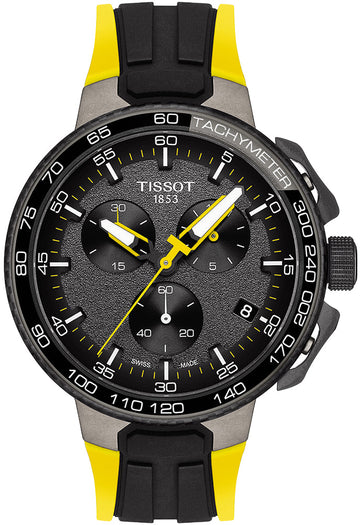  Shop Authentic Tissot T Bike Cycling Tour de France Black Dial Two Tone Rubber Strap Watch For Men - T111.417.37.441.00 - Luxxuri