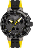 Tissot T Bike Cycling Tour de France Black Dial Two Tone Rubber Strap Watch For Men - T111.417.37.441.00