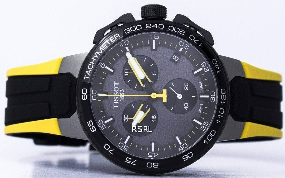  Shop Authentic Tissot T Bike Cycling Tour de France Black Dial Two Tone Rubber Strap Watch For Men - T111.417.37.441.00 - Luxxuri