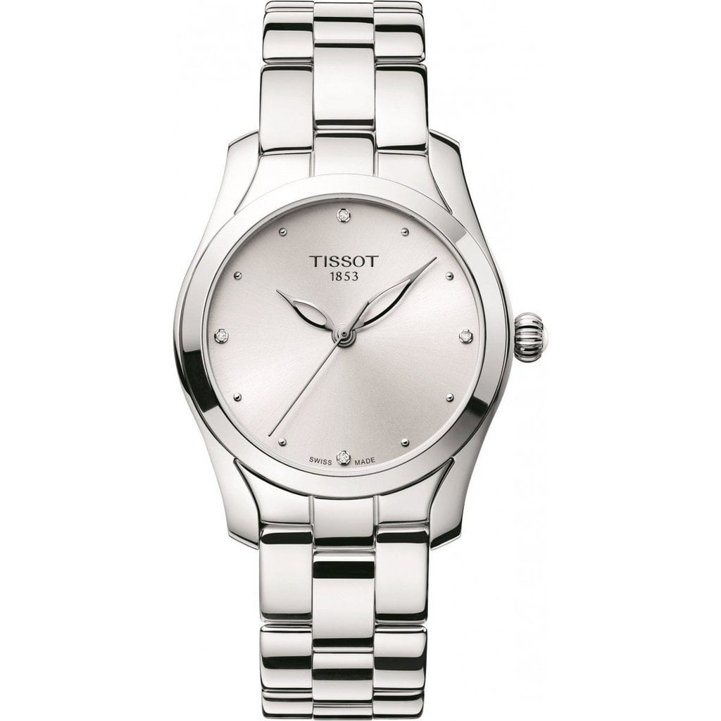  Shop Authentic Tissot T Wave Diamonds White Dial Silver Steel Strap Watch For Women - T112.210.11.036.00 - Luxxuri