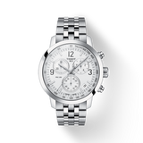  Shop Authentic Tissot T Sport PRC 200 Chronograph White Dial Silver Steel Strap Watch For Men - T114.417.11.037.00 - Luxxuri