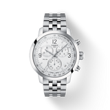  Shop Authentic Tissot PRC 200 Chronograph Quartz Silver Dial Silver Steel Strap Watch For Men - T055.417.11.037.00 - Luxxuri