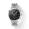  Shop Authentic Tissot PRC 200 Chronograph Black Dial Silver Steel Strap Watch For Men - T114.417.11.057.00 - Luxxuri