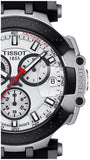 Shop Authentic Tissot T Race Chronograph White Dial Black Silicone Strap Watch For Men - T115.417.27.011.00 - Luxxuri