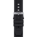 Tissot T Race Chronograph White Dial Black Silicone Strap Watch For Men - T115.417.27.011.00