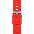 Tissot T Race Chronograph Black Dial Red Silicone Strap Watch For Men - T115.417.27.051.00