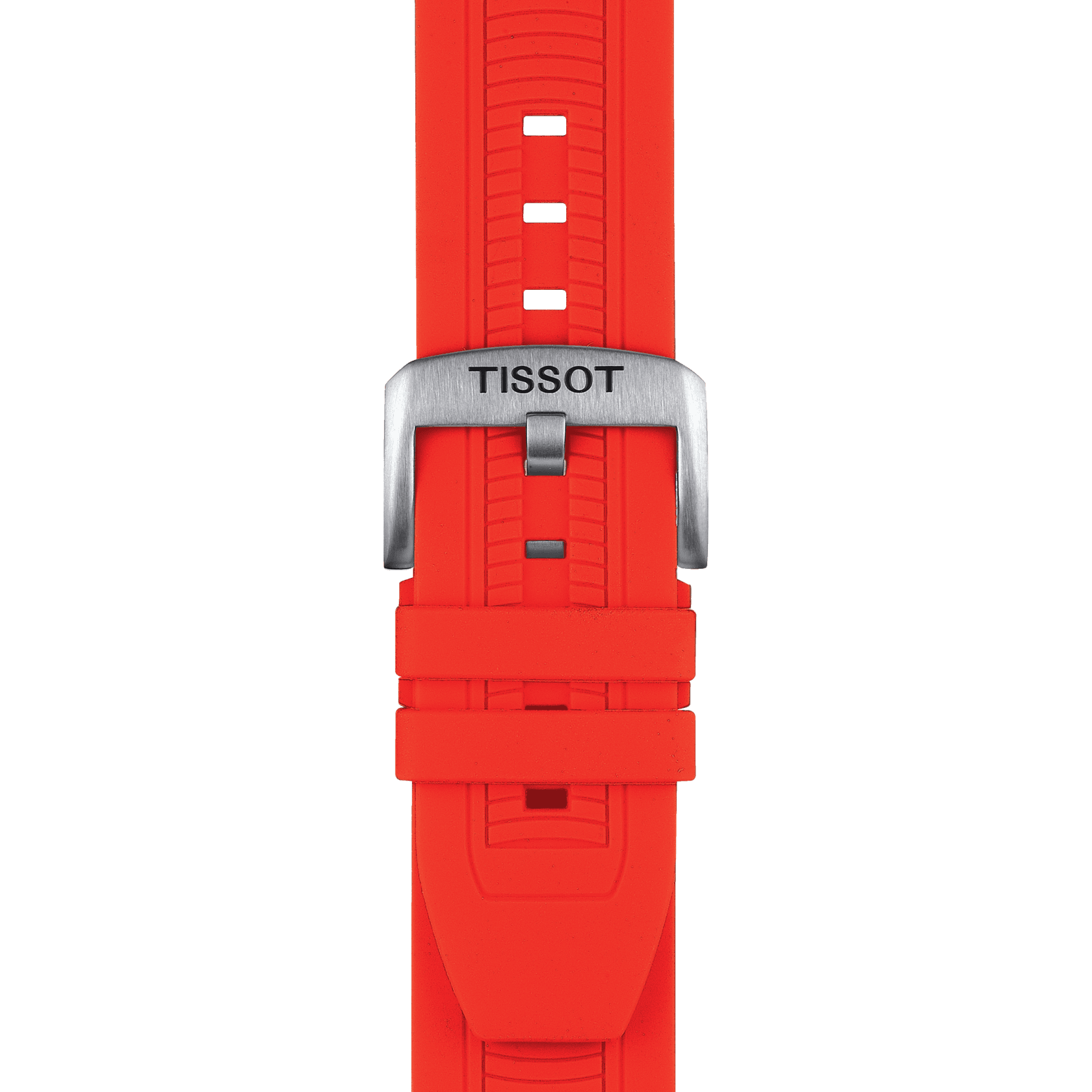 Tissot T Race Chronograph Black Dial Red Silicone Strap Watch For Men - T115.417.27.051.00