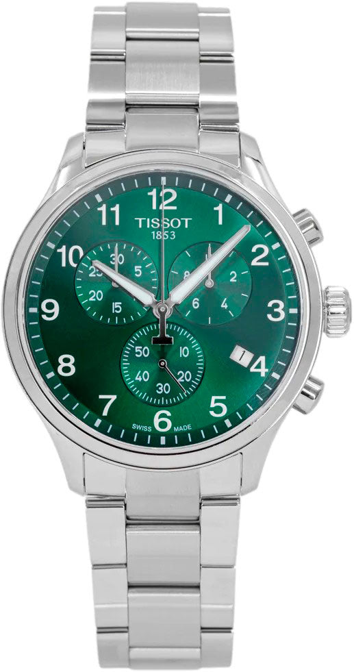  Shop Authentic Tissot Chrono XL Classic Green Dial Silver Steel Strap Watch for Men - T116.617.11.092.00 - Luxxuri