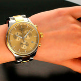  Shop Authentic Tissot T Sport Chrono XL Classic Gold Dial Two Tone Steel Strap Watch for Men - T116.617.22.021.00 - Luxxuri