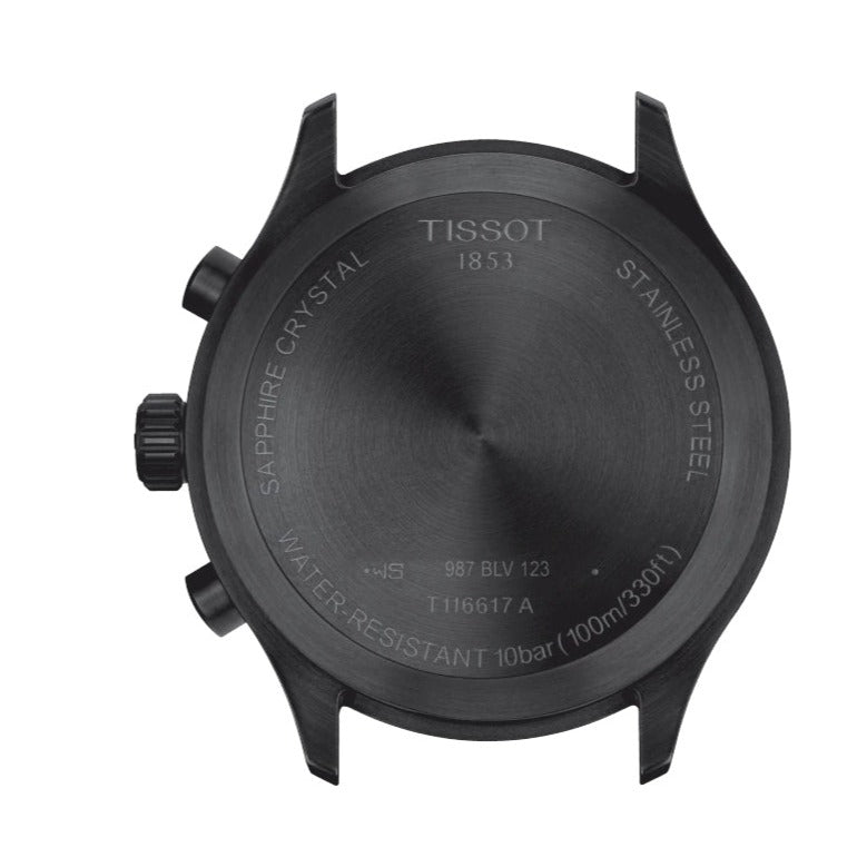  Shop Authentic Tissot Chrono XL Vintage Black Dial Black Leather Strap Watch For Men - T116.617.36.052.00 - Luxxuri