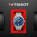  Shop Authentic Tissot T Sport Chrono XL Chronograph Blue Dial Silver Steel Strap Watch For Men - T116.617.11.047.00 - Luxxuri