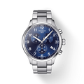 Tissot T Sport Chrono XL Classic Blue Dial Silver Steel Strap Watch For Men - T116.617.11.047.01