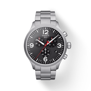  Shop Authentic Tissot Chrono XL Black Dial Silver Steel Strap Watch For Men - T116.617.11.057.00 - Luxxuri