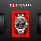  Shop Authentic Tissot T Classic Chrono XL Black Dial Silver Steel Strap Watch For Men - T116.617.11.057.01 - Luxxuri