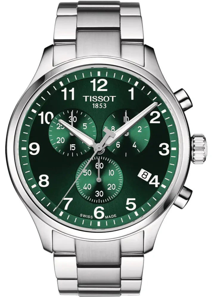  Shop Authentic Tissot Chrono XL Classic Green Dial Silver Steel Strap Watch for Men - T116.617.11.092.00 - Luxxuri