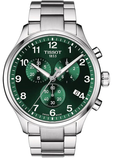  Shop Authentic Tissot Chrono XL Classic Green Dial Silver Steel Strap Watch for Men - T116.617.11.092.00 - Luxxuri